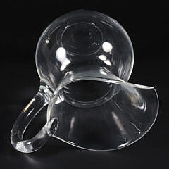 Signed Steuben Clear Crystal Water Pitcher, Designed by John Dreeves, 1939