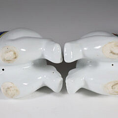 Pair of Antique Chinese Figural Porcelain Pillows