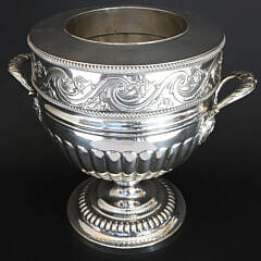 Antique Silver Plated Wine Chiller, 19th Century