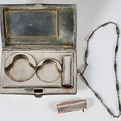 Sterling Silver Lady’s Hand Wrought Compact, 20th century