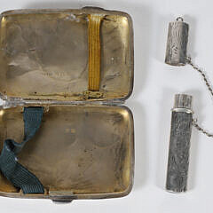 English Silver Lady’s Cigarette Case, Constantine & Floyd Birmingham, circa 1915