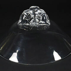 Signed Steuben Clear Crystal Pedestal Bowl, circa 1962