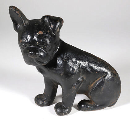 Antique Cast Iron "Frenchie" Doorstop #2