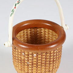 Jean M. Valerio Woven Miniature Nantucket Basket