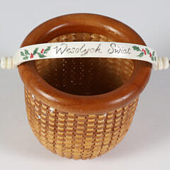 Jean M. Valerio Woven Miniature Nantucket Basket
