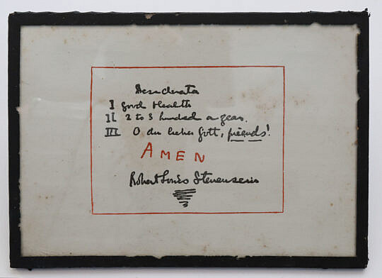 47-5481 Robert Louis Stevenson Signed Prayer B_IMG_9563