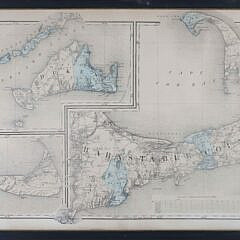 5-4852 1860 Map of Barnstable + Islands A_IMG_9926