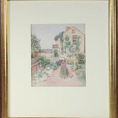 Jane Brewster Reid Watercolor on Paper “Chopping Bowl Tea Room 22 Union Street”