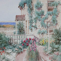 Jane Brewster Reid Watercolor on Paper “Chopping Bowl Tea Room 22 Union Street”