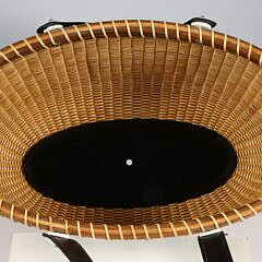 Jean M. Valerio Woven Oval Open Nantucket Basket Handbag, circa 2017