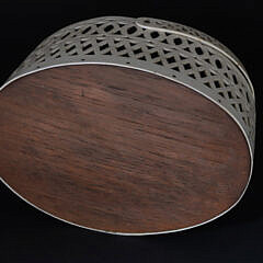 Nantucket Carved and Pierced Whalebone Ditty Basket, 19th Century