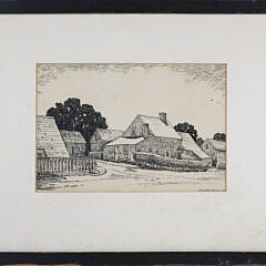 H. Chandlee Forman Etching “Broadway, Sconset”, circa 1940