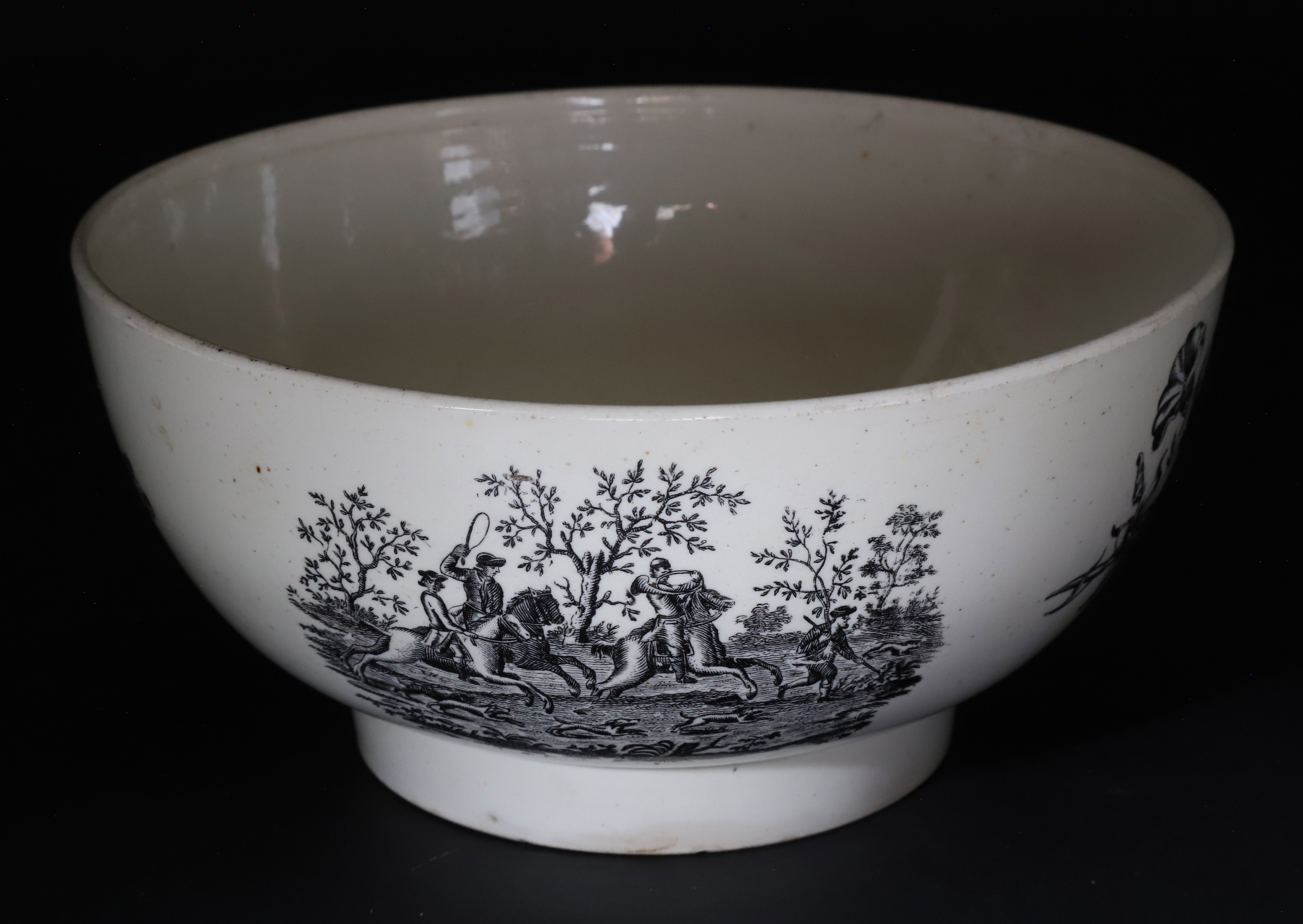 Liverpool Transfer-Printed Creamware Bowl Circa 1800