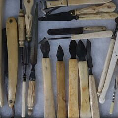Collection of Twenty-Four Whalebone and Steel Tools, 19th Century