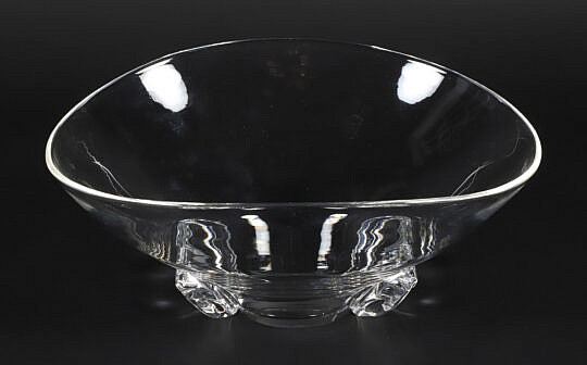 Large Signed Steuben Centerpiece Bowl