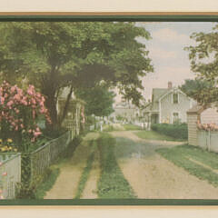 Five Vintage Nantucket Postcards Matted and Framed