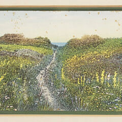 Five Vintage Nantucket Postcards Matted and Framed