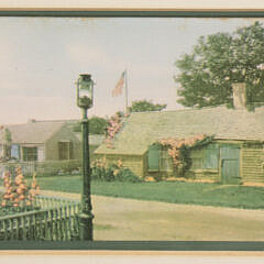 Five Vintage Nantucket Postcards Matted and Framed