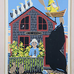 Donn Russell Limited Edition Nantucket Silkscreen “Family Portrait”