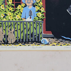 Donn Russell Limited Edition Nantucket Silkscreen “Family Portrait”