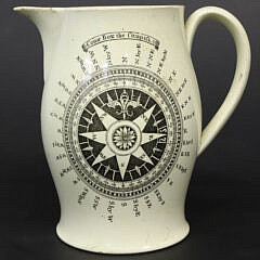 Miniature Liverpool Creamware Jug, 19th Century