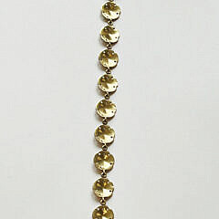 14k Yellow Gold Sand Dollar Bracelet