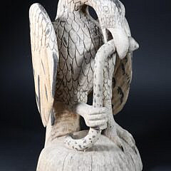 Levi Stewart Carved Eagle with Snake, circa 1980