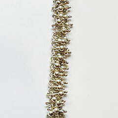 Sterling Silver Bead Bracelet with Toggle Clasp
