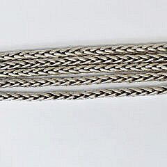 Five Strand Sterling Silver Cable Link Bracelet Stamped 925