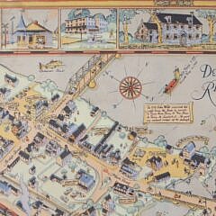 Tony Sarg “Map of New Hope, Pennsylvania, 1941”