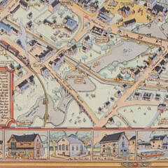 Tony Sarg “Map of New Hope, Pennsylvania, 1941”