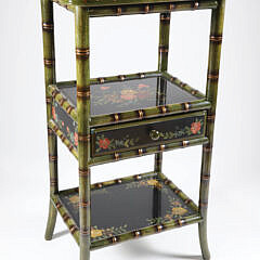 1-5531 Bamboo Painted Etagere A 9883 JPG