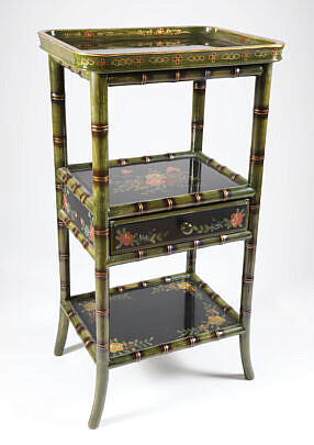 1-5531 Bamboo Painted Etagere A 9883 JPG