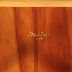 Set of Eight Signed Stephen Swift Cherry and Ash Pomfret Dining Chairs, circa 2003