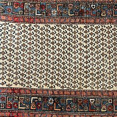 Hand Knotted Antique Northwest Persian Tribal Oriental Carpet Runner, circa 1890-1920