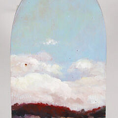 Oil on Wood “Pathway Landscape”, “Moors II”