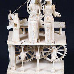 French Prisoner of War Carved Bone “Spinning Jenny”, circa 1800
