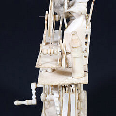 French Prisoner of War Carved Bone “Spinning Jenny”, circa 1800