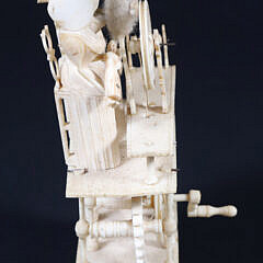 French Prisoner of War Carved Bone “Spinning Jenny”, circa 1800