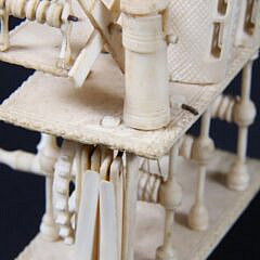 French Prisoner of War Carved Bone “Spinning Jenny”, circa 1800