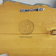 David Small Carved & Painted Folk Art Nantucket Sea Captain Plaque