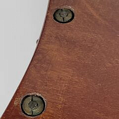 Fine 19th C. Mahogany Satinwood Floral Inlaid Serving Tray