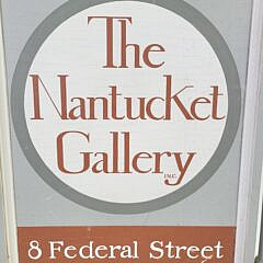 Vintage Nantucket Gallery Federal Street Advertising Sign