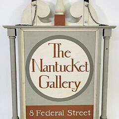 Vintage Nantucket Gallery Federal Street Advertising Sign