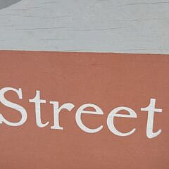 Vintage Nantucket Gallery Federal Street Advertising Sign