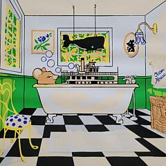 George Davis Artist’s Proof Nantucket Lithograph “The Old Tub”