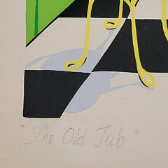 George Davis Artist’s Proof Nantucket Lithograph “The Old Tub”
