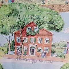 1959 Ruth Haviland Sutton Nantucket 300th Birthday Lithograph