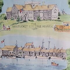 1959 Ruth Haviland Sutton Nantucket 300th Birthday Lithograph