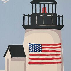 Eric Holch “Sept 12, 2001” Brant Point Nantucket Serigraph Print